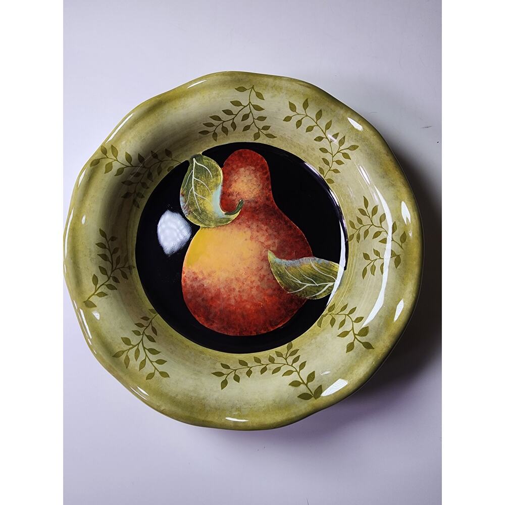 CERTIFIED INTERNATIONAL Judy Westegaard Pear 8" Bowl/Plate -Set of 6